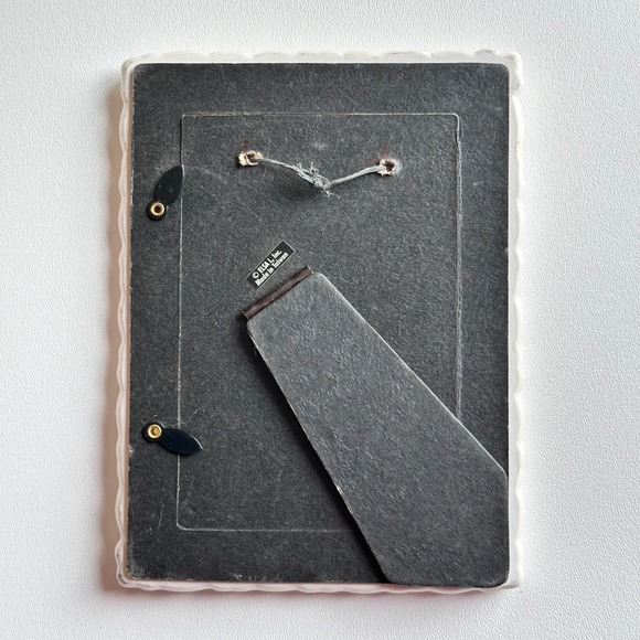 VTG Picture Frame White 5x7 Floral Cottagecore French Country Farmhouse Taiwan - Picture 3 of 6